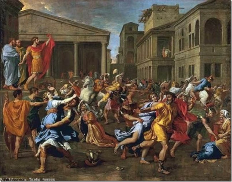 L'enlèvement Des Sabines — Nicolas Poussin