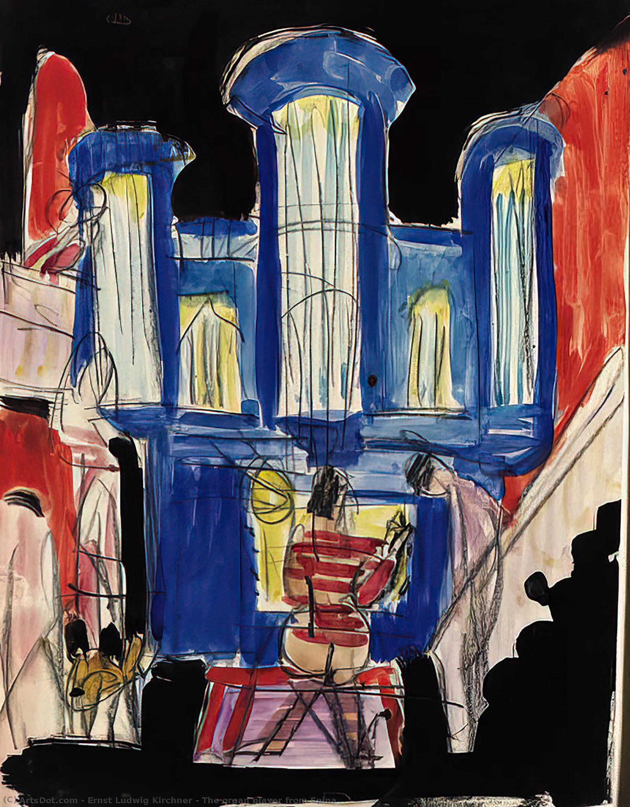 The Organ Player From Spina — Ernst Ludwig Kirchner