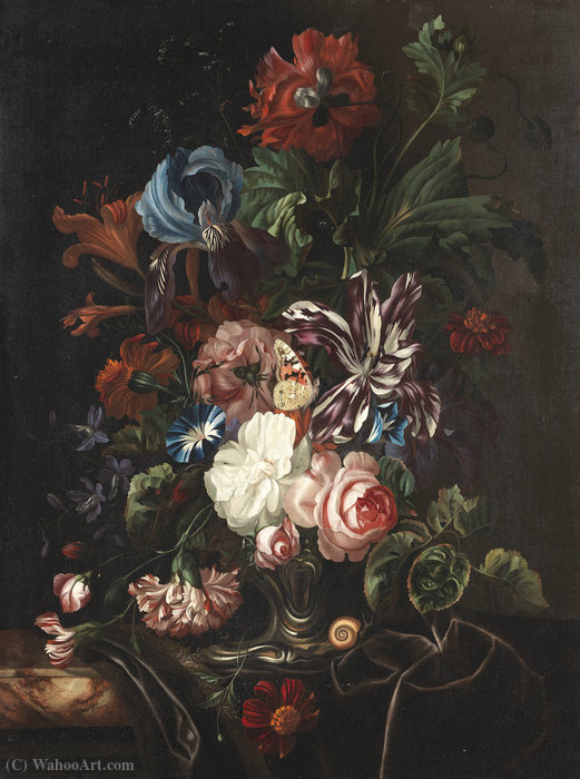 Still Life Of Flowers — Ernst Stuven
