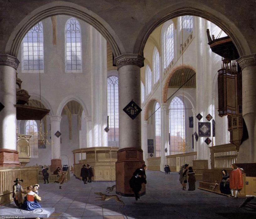 Interior Of The Oude Kerk, Delft — Cornelis Cornelisz Van Haarlem