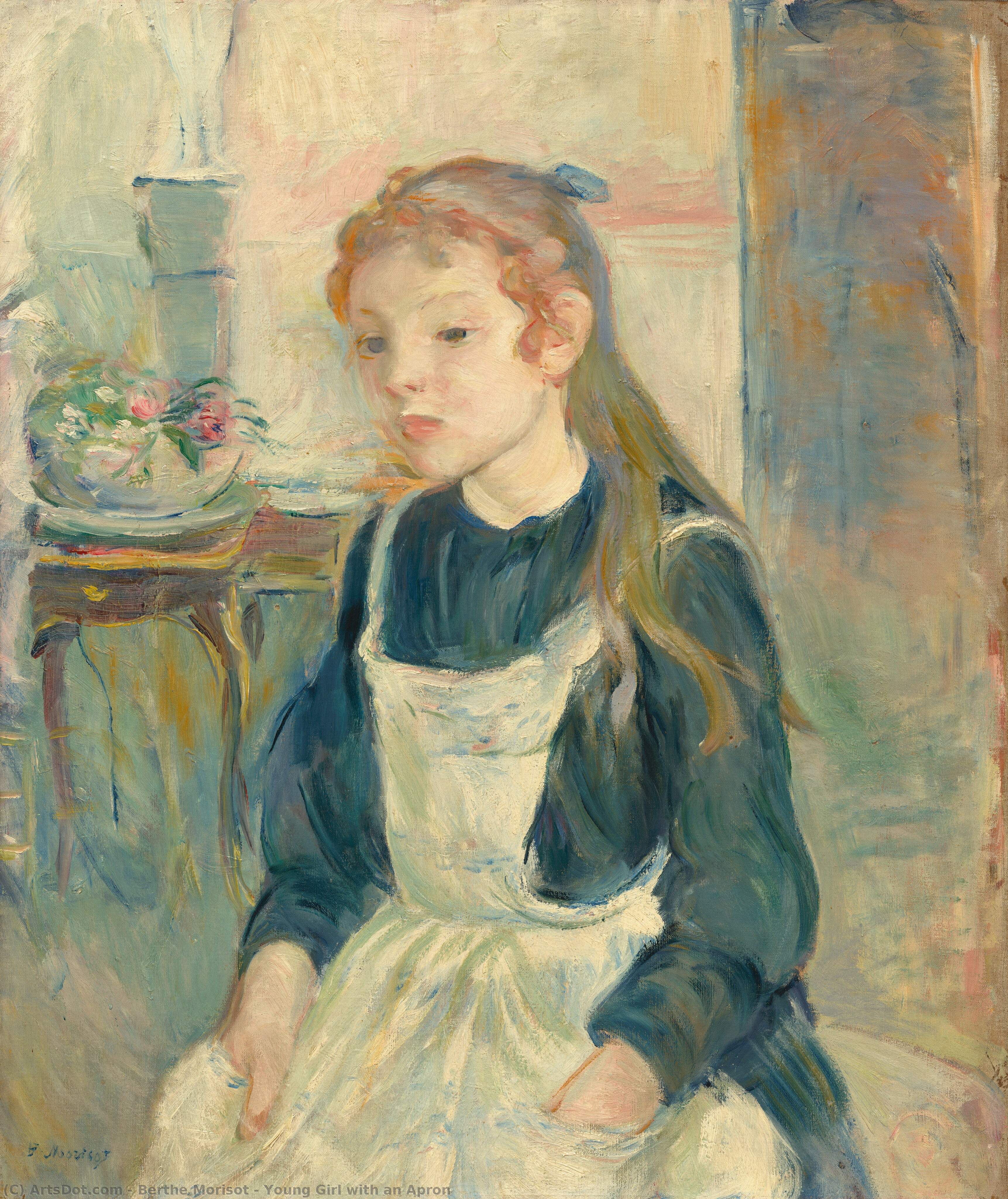 Young Girl With An Apron — Berthe Morisot