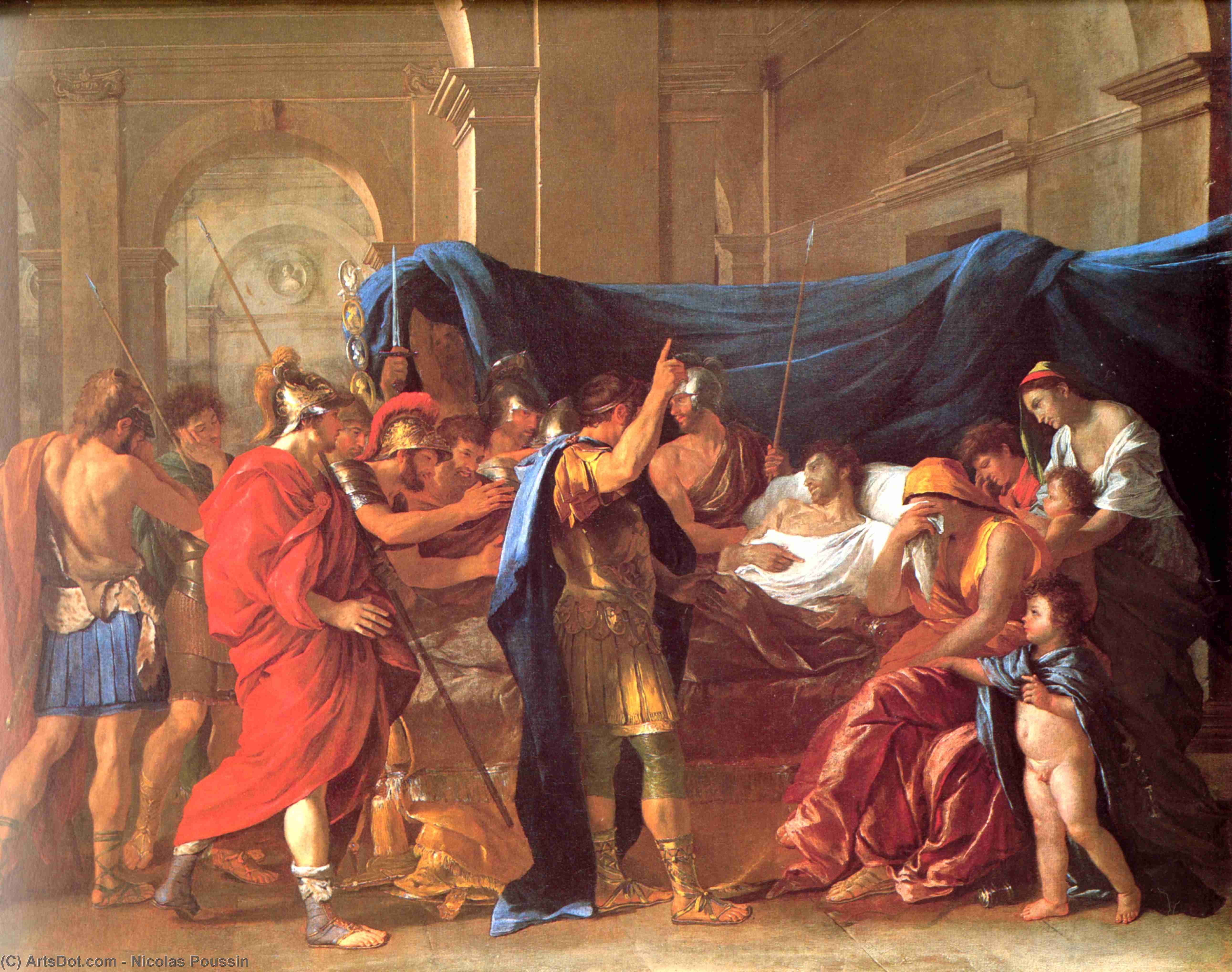 The Death Of Germanicus - Detail — Nicolas Poussin