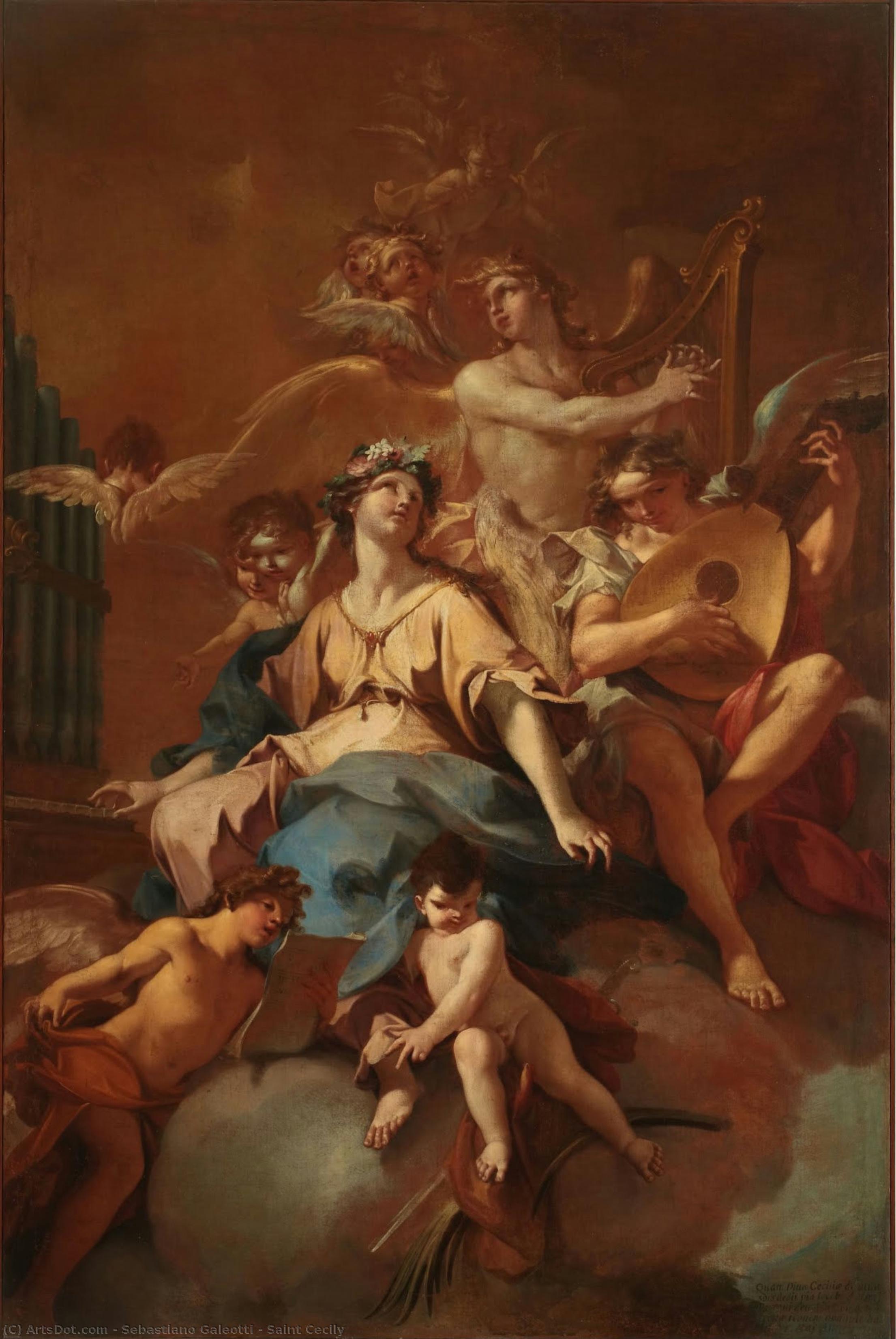 Saint Cecily — Sebastiano Galeotti