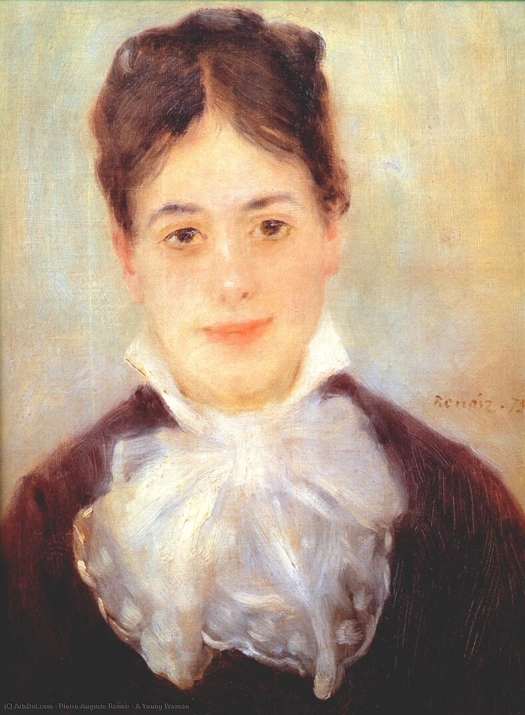 A Young Woman — Pierre-auguste Renoir