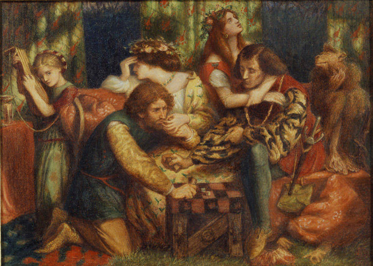 Hesterna Rosa (also Known As Yesterday's Rose) — Dante Gabriel Rossetti