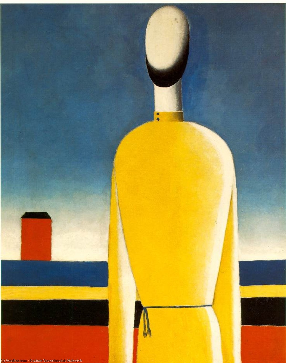 Complex Presentiment - Half-figure In A Yellow Shir — Kazimir Malevich