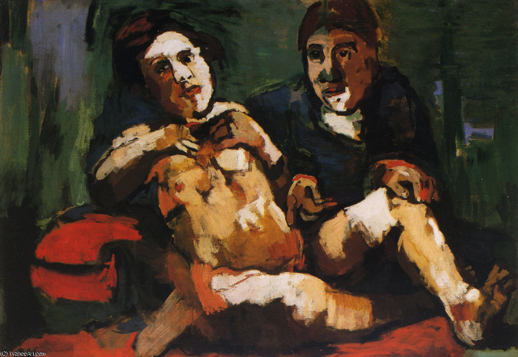 Autoportrait À La Poupée, Self-portrait With The Headstock, — Oskar Kokoschka