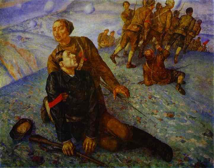 Death Of Commissar — Kuzma Petrov-vodkin