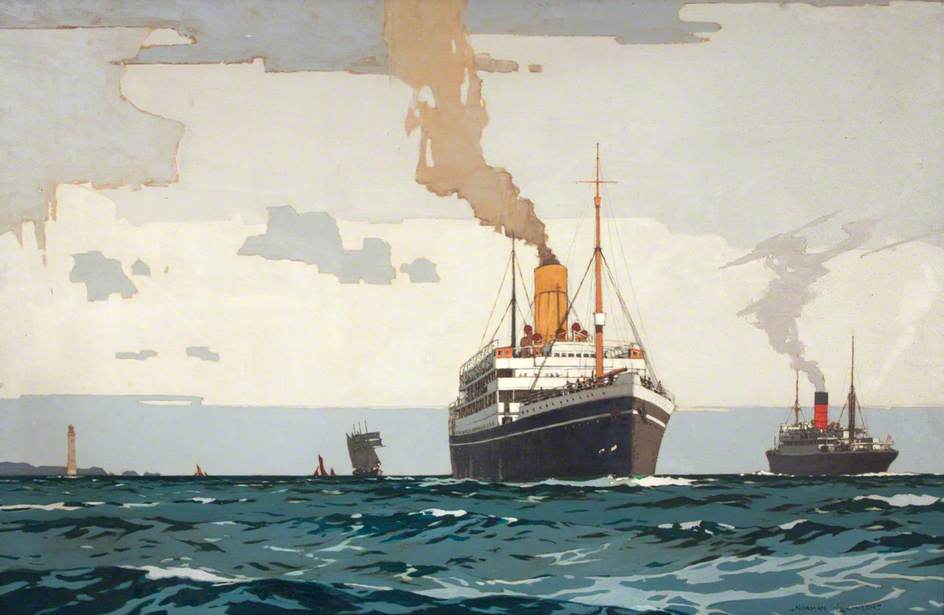 Ship Scene — Norman Wilkinson