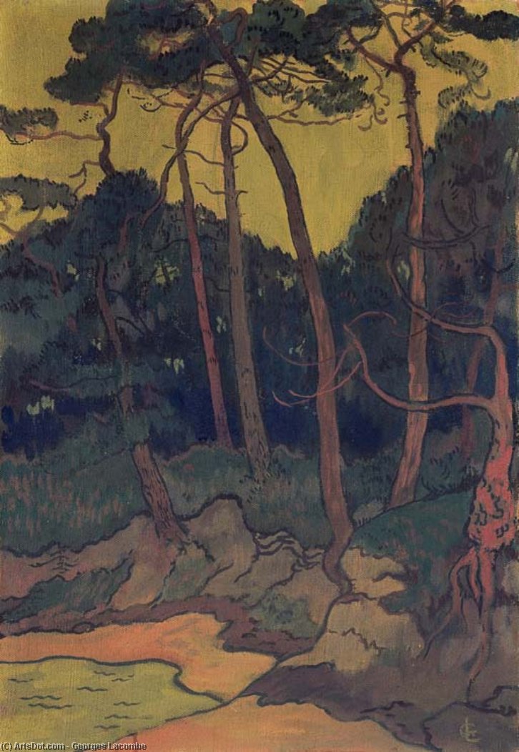 Pins Sur La Rive — Georges Lacombe