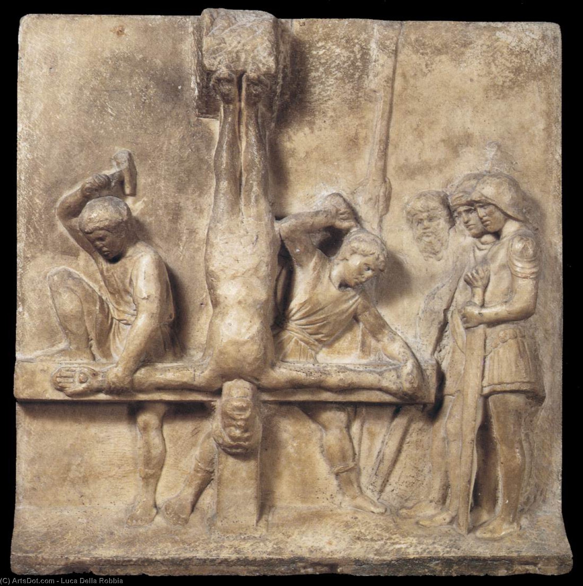 Crucifixion Of St Peter — Luca Della Robbia