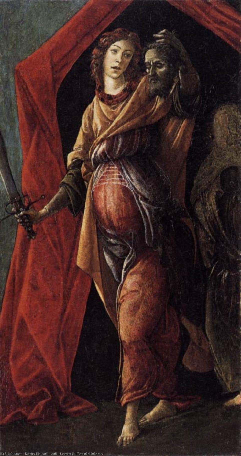 Judith Leaving The Tent Of Holofernes — Sandro Botticelli