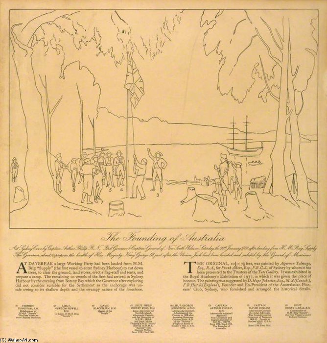 The Founding Of Australia — Algernon Talmage