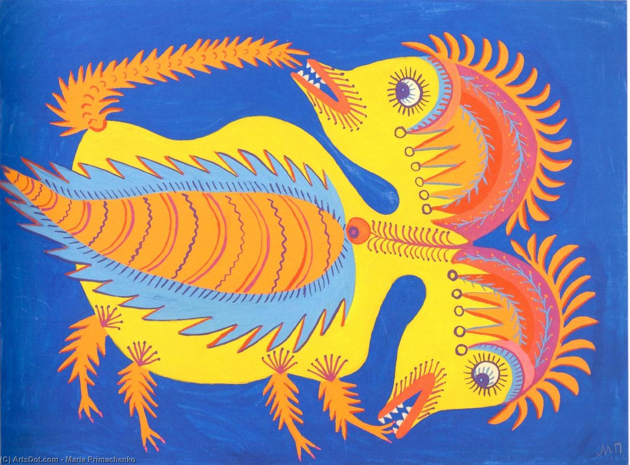 Two-headed Chicken — Maria Primachenko