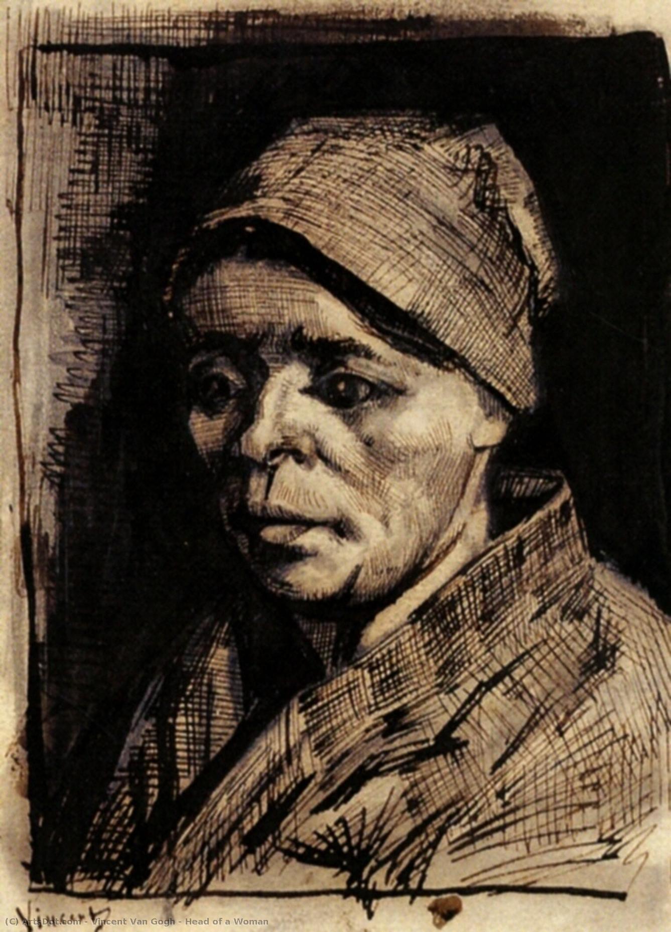 Head Of A Woman — Vincent Willem Van Gogh