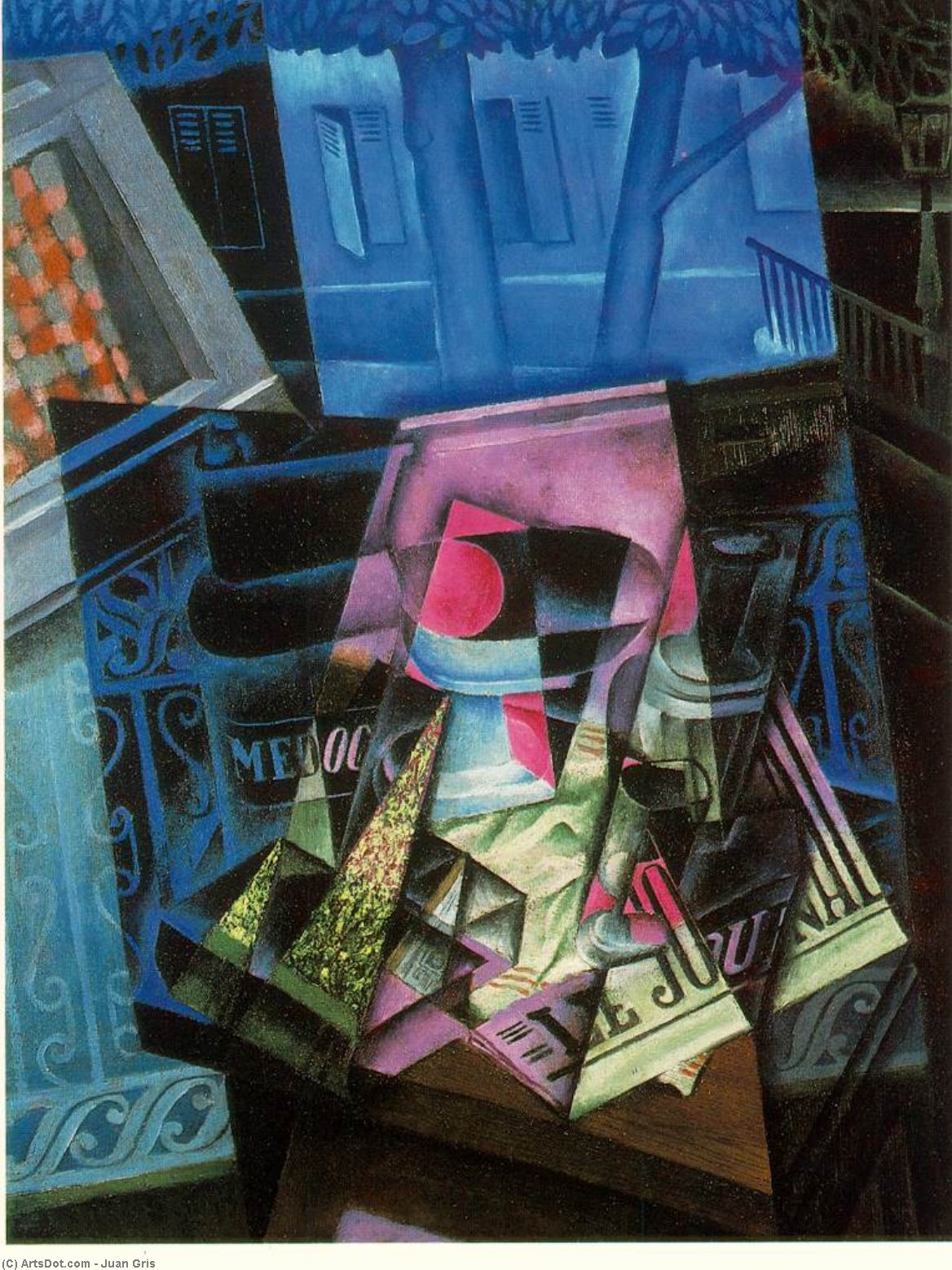 Still Life Before An Open Window- Place Ravignan — Juan Gris