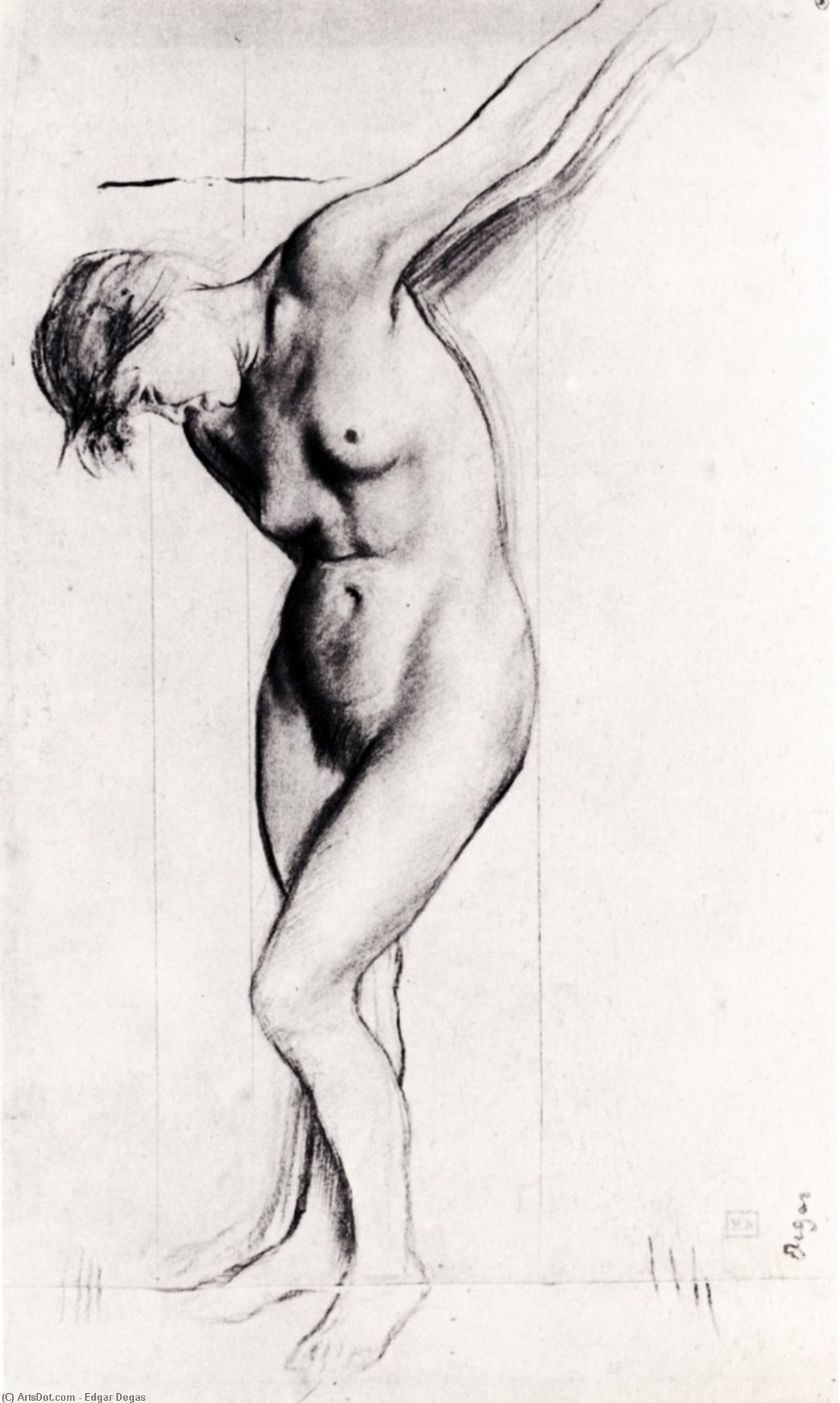 Study For The Medieval War Scene — Edgar Degas
