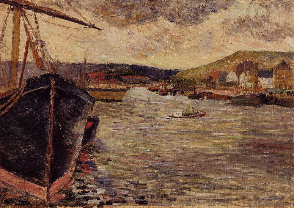 The Port Of Rouen — Eugène Henri Paul Gauguin