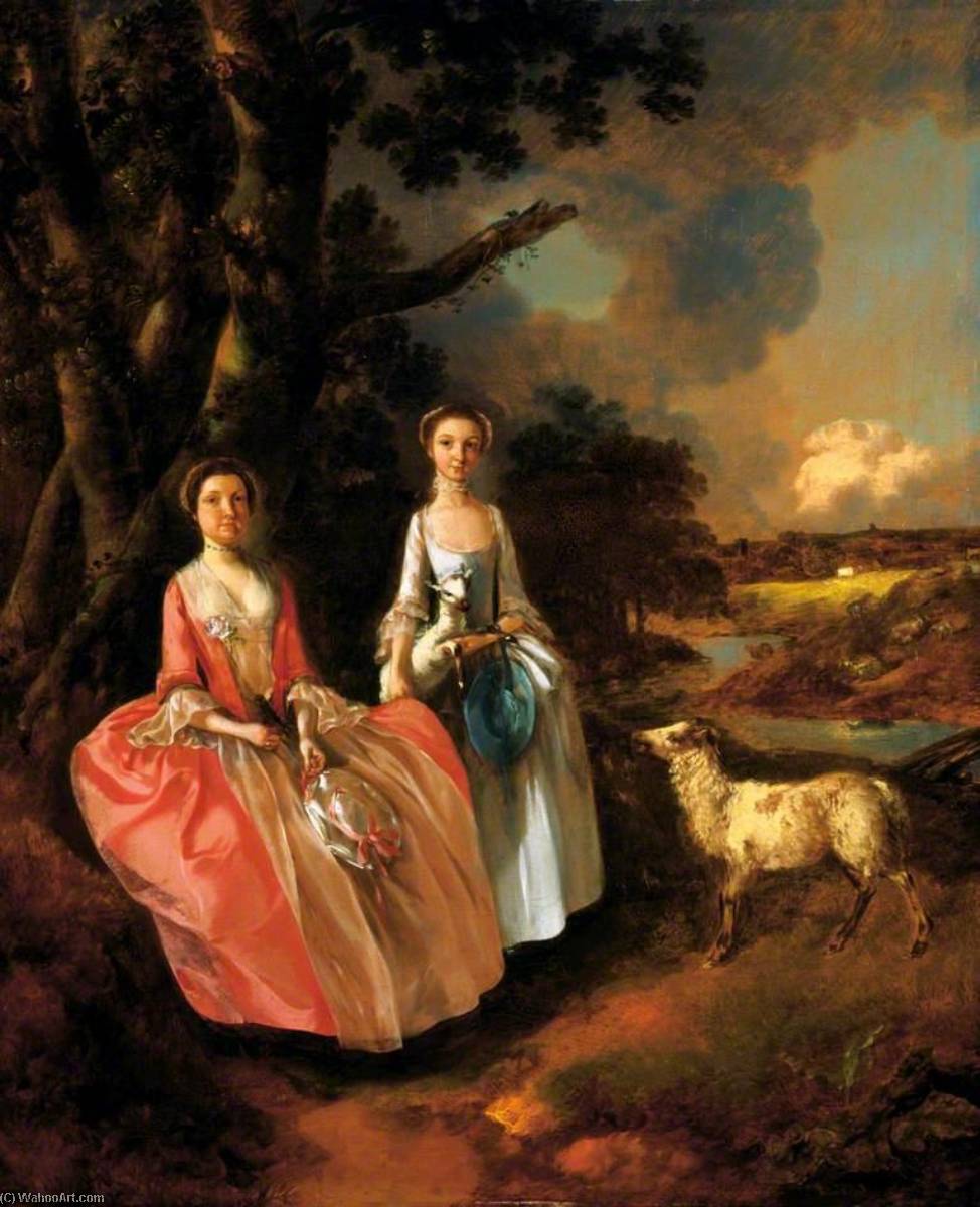 Mrs Mary Cobbold With Her Daughter Anne — Thomas Gainsborough