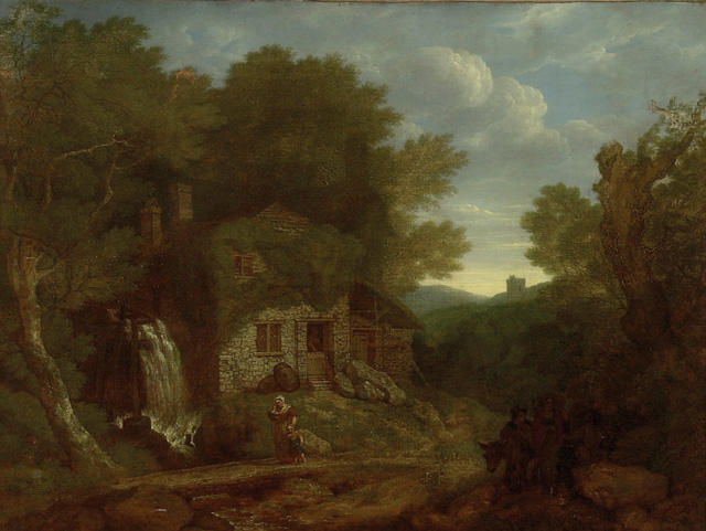 Houses At The Edge Of A Wood — John White Abbott