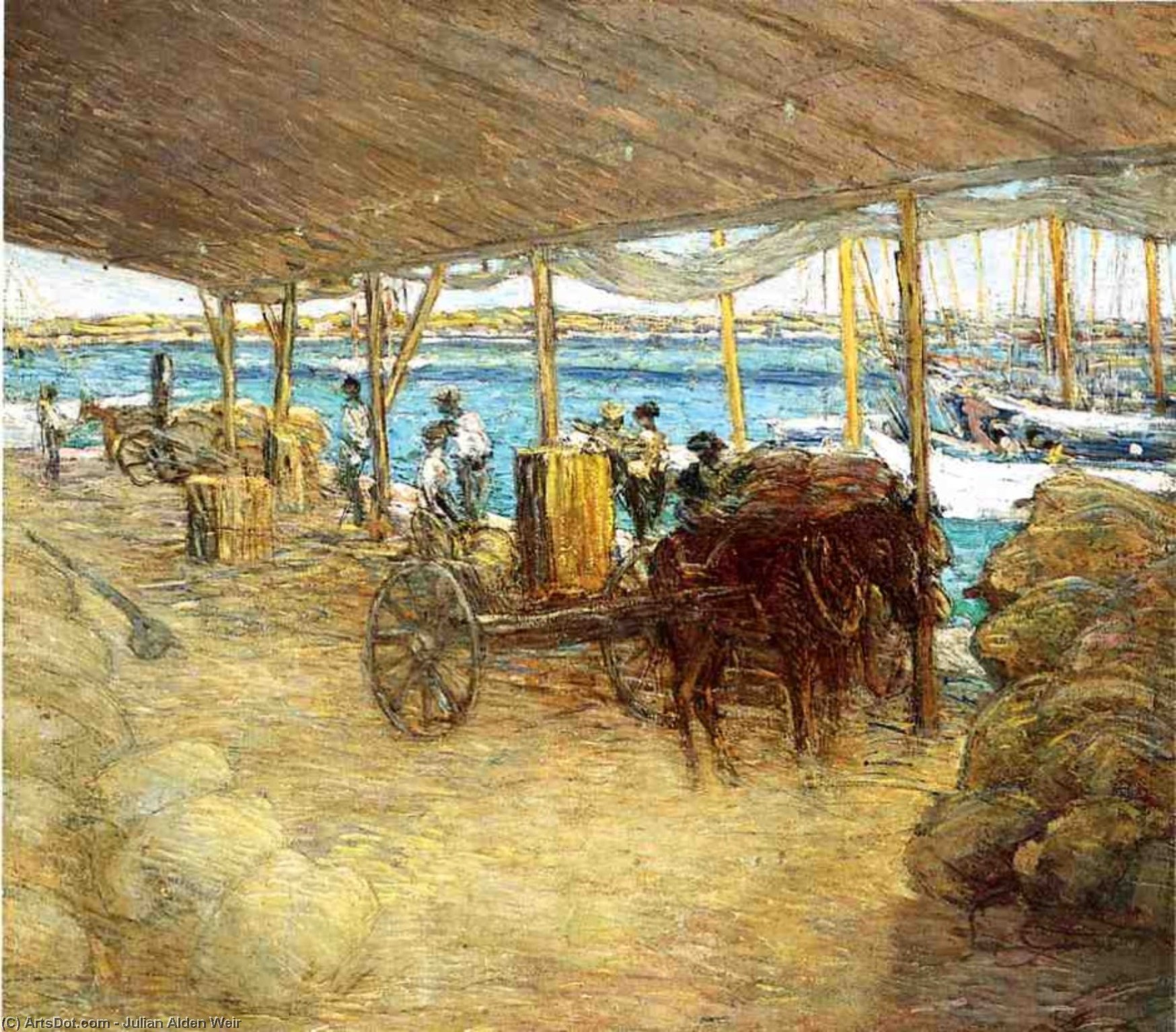 The Wharves, Nassau — Julian Alden Weir