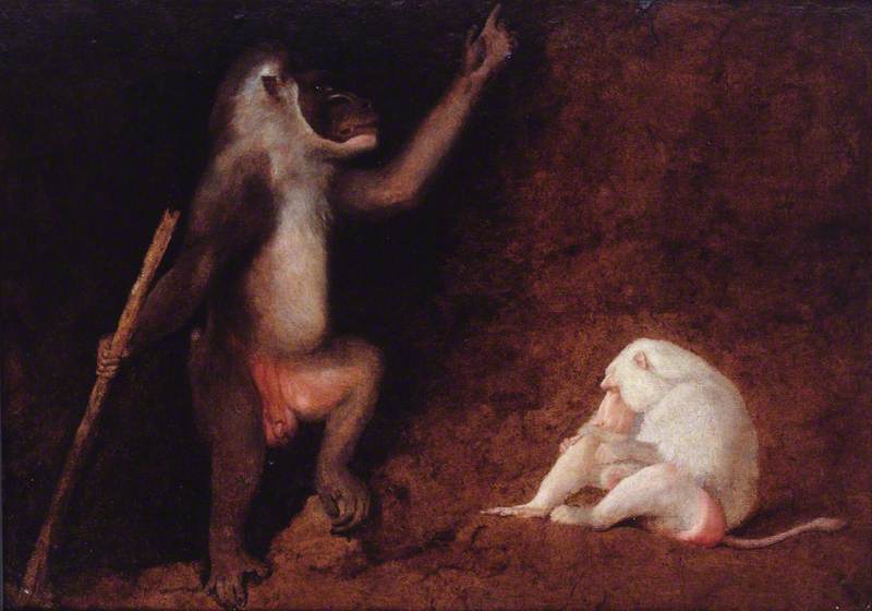 Drill And Albino Baboon — George Stubbs