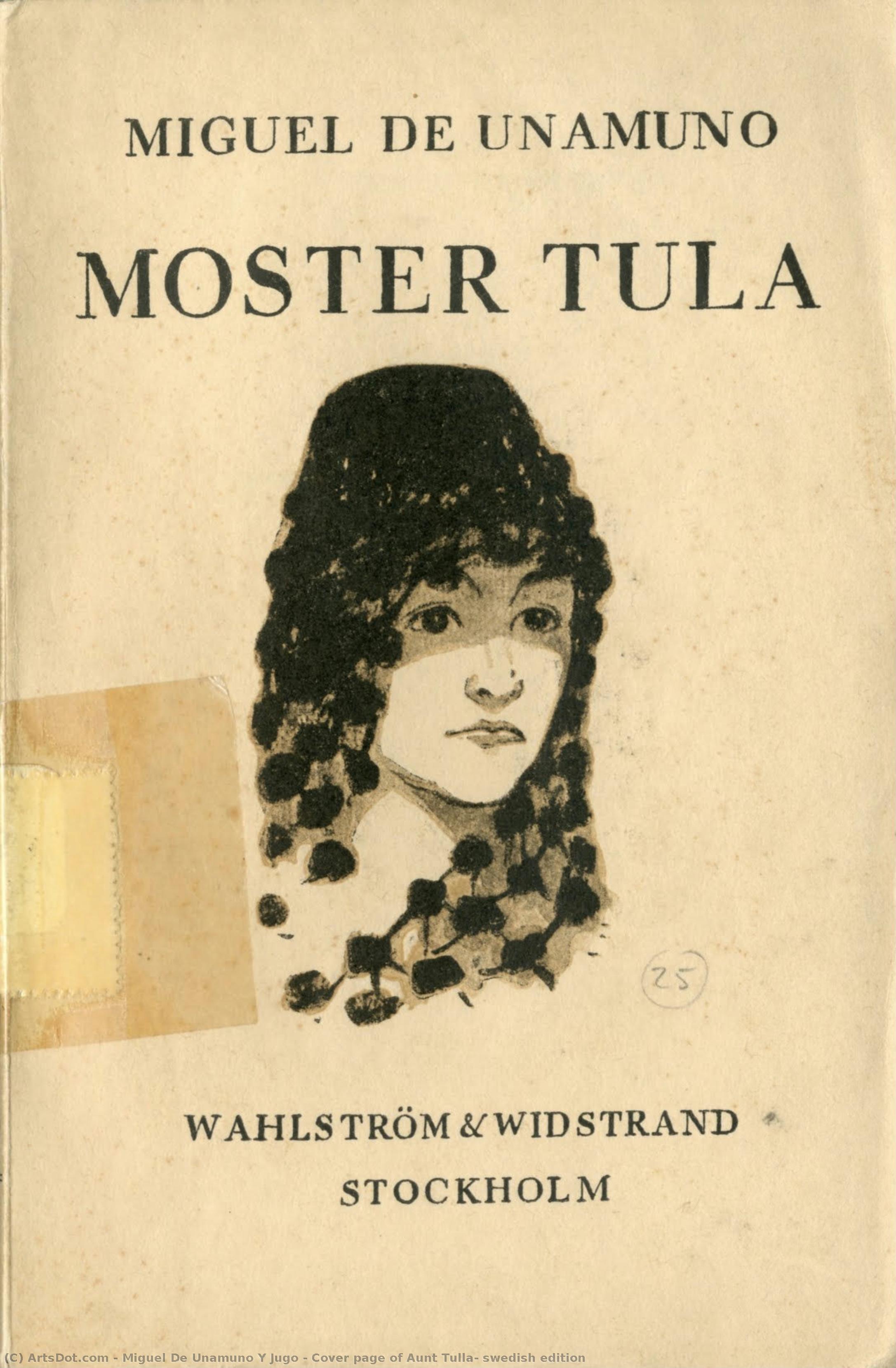 Cover Page Of Aunt Tulla, Swedish Edition — Miguel De Unamuno