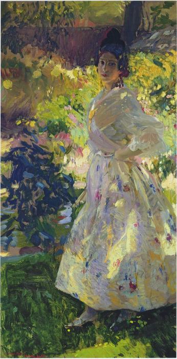 Maria Dressed As A Valencian Peasant Girl — Joaquín Sorolla Y Bastida
