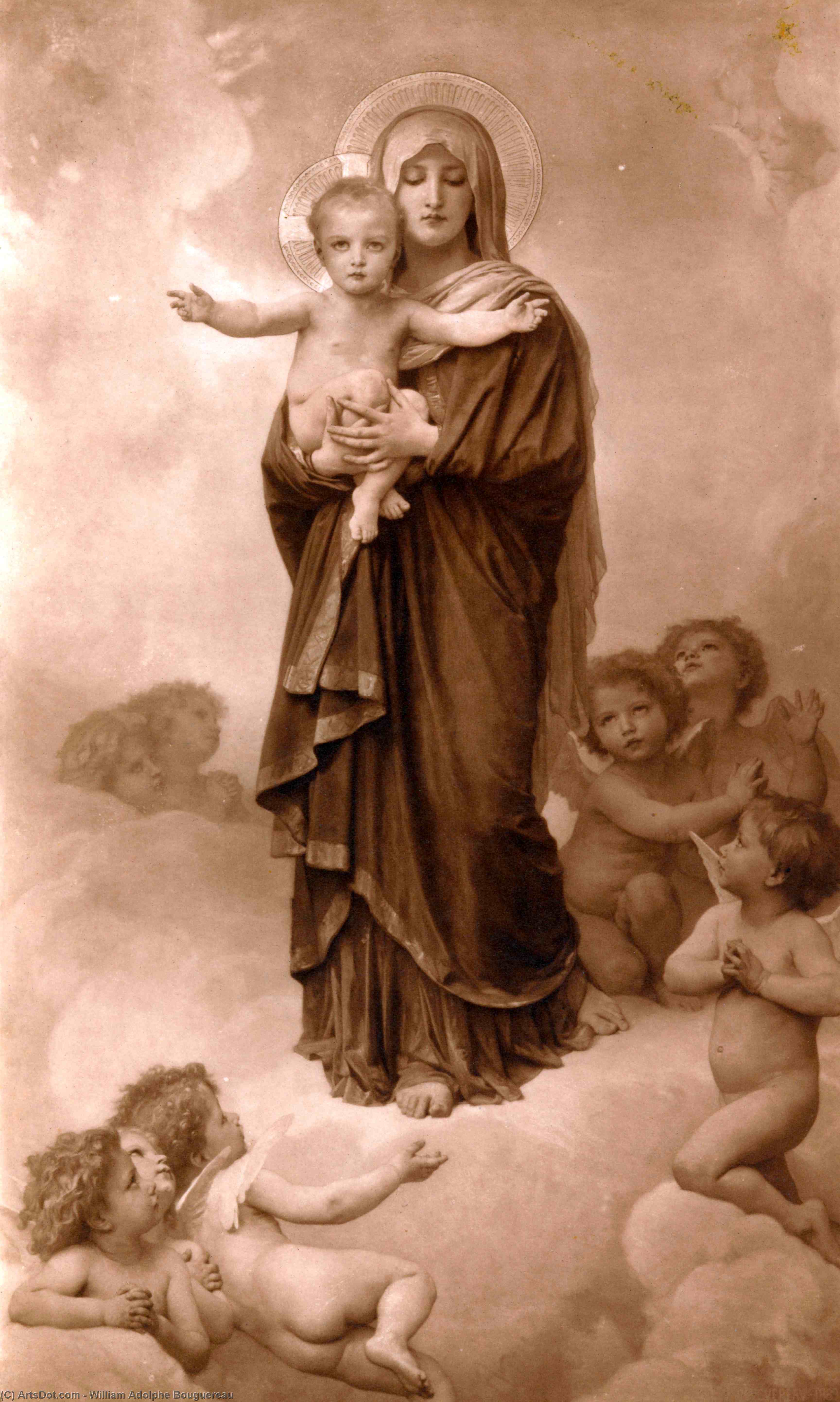 Our Lady Of The Angels — William-adolphe Bouguereau