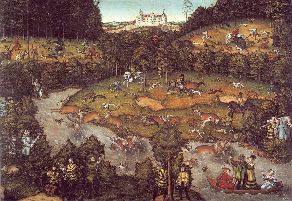 The Deer Hunting — Lucas Cranach The Elder