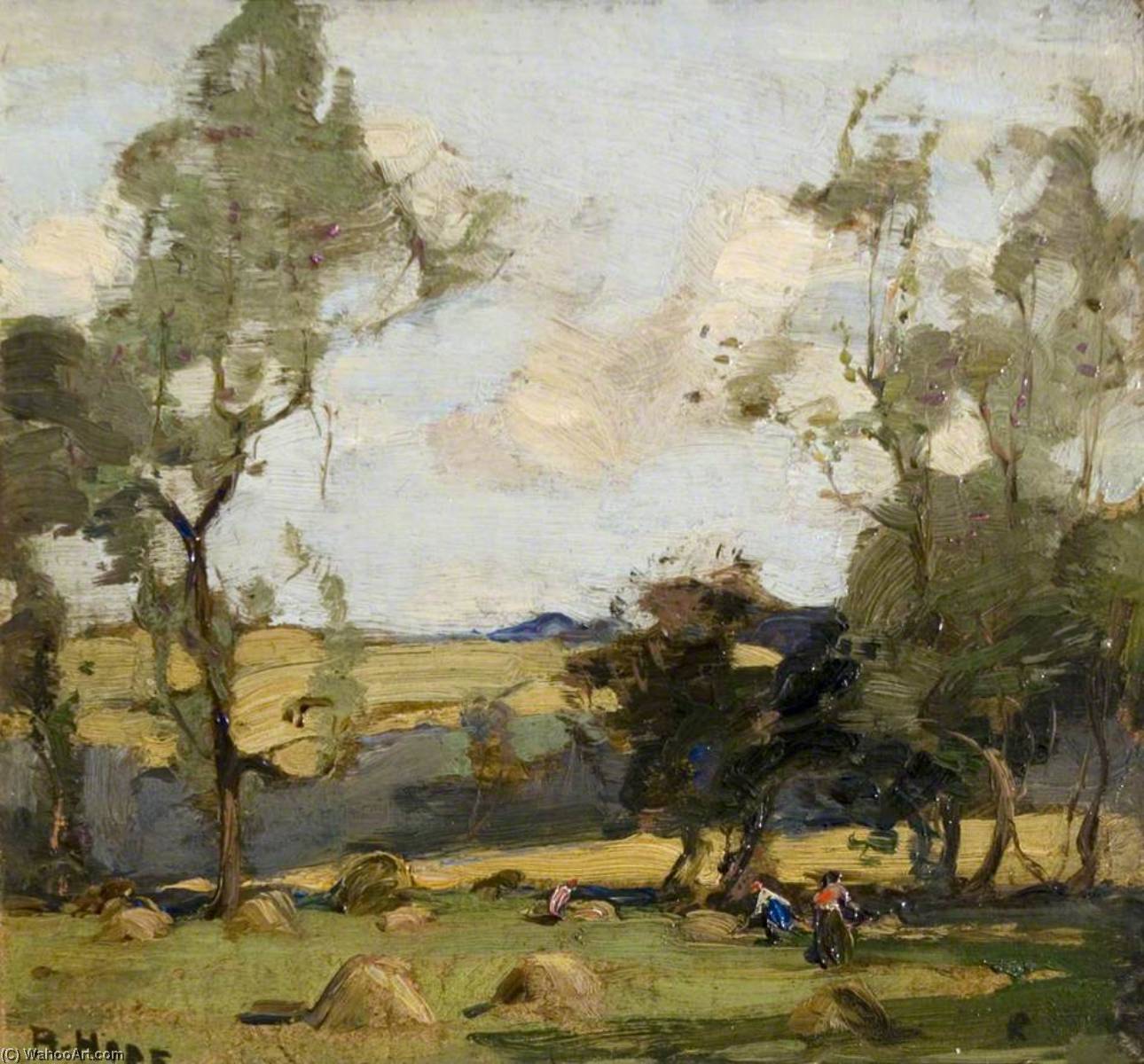 Workers In A Hay Field — Robert Hope