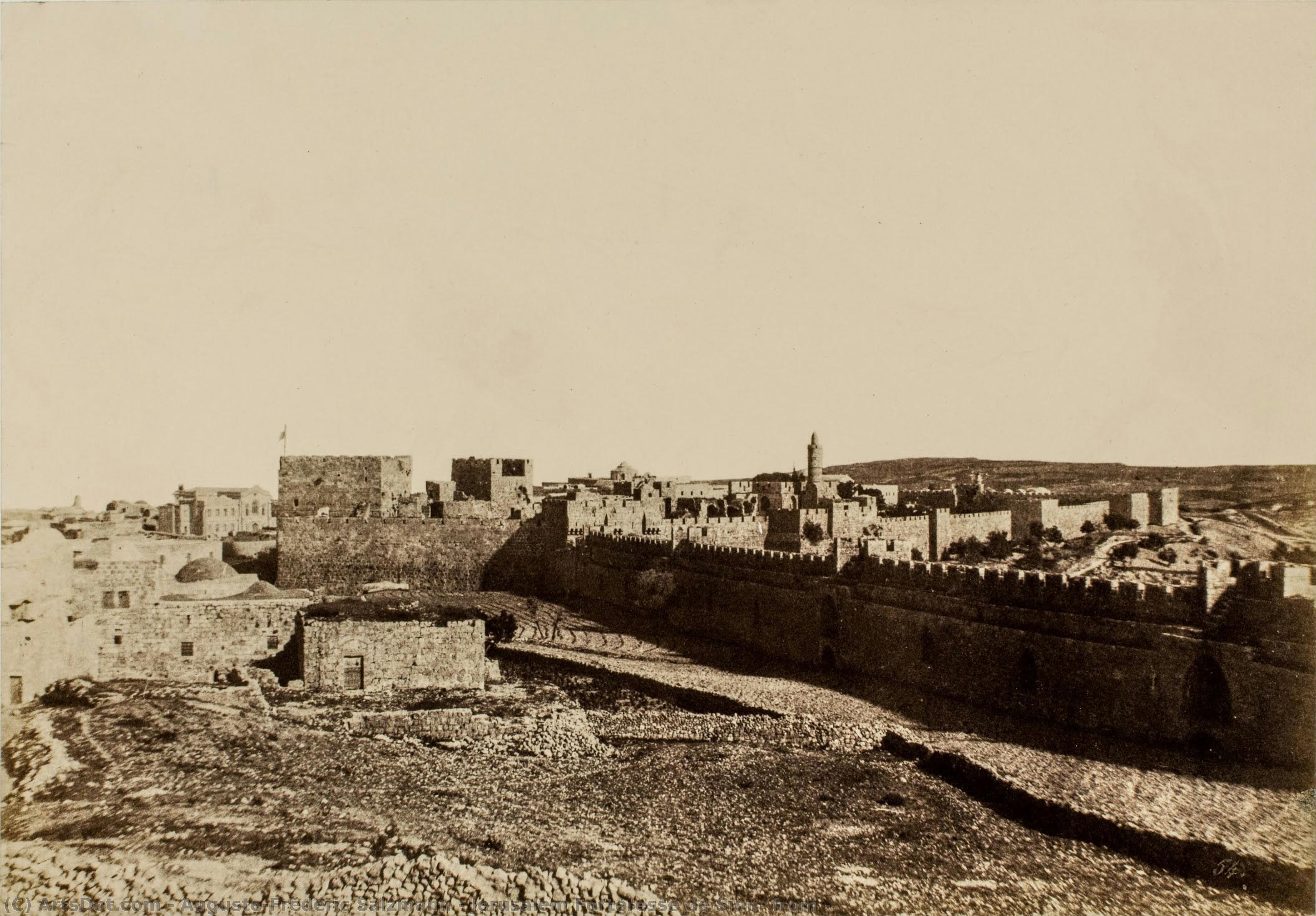 Jerusalem Forteresse De Sion, From — Auguste-frédéric Salzmann