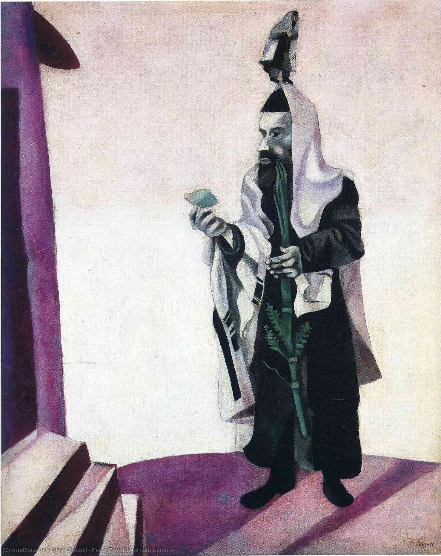 Feast Day (rabbi With Lemon) — Marc Chagall