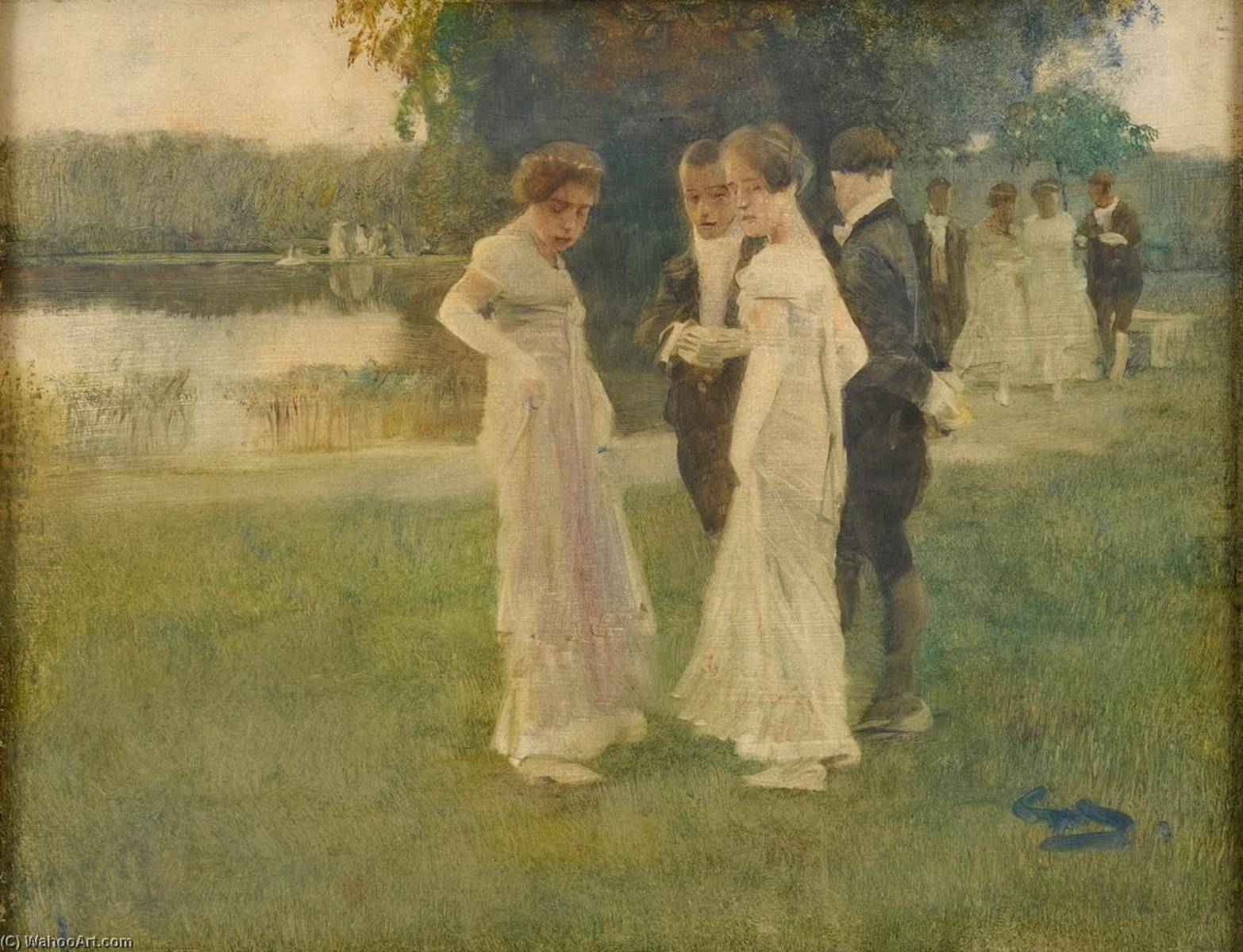 Elegant Company In The Park — Wilhelm Schreuer