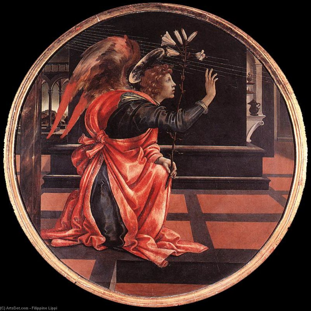 Gabriel From The Annunciation — Filippino Lippi