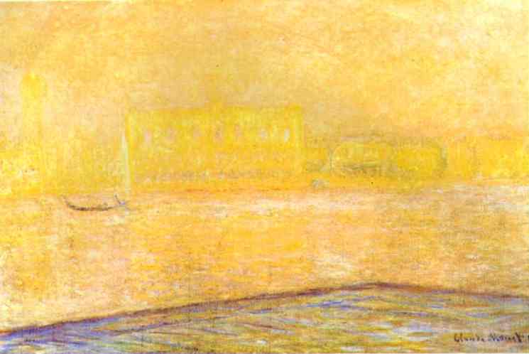 View Of The Doge Palace From San Giorgio — Claude Monet