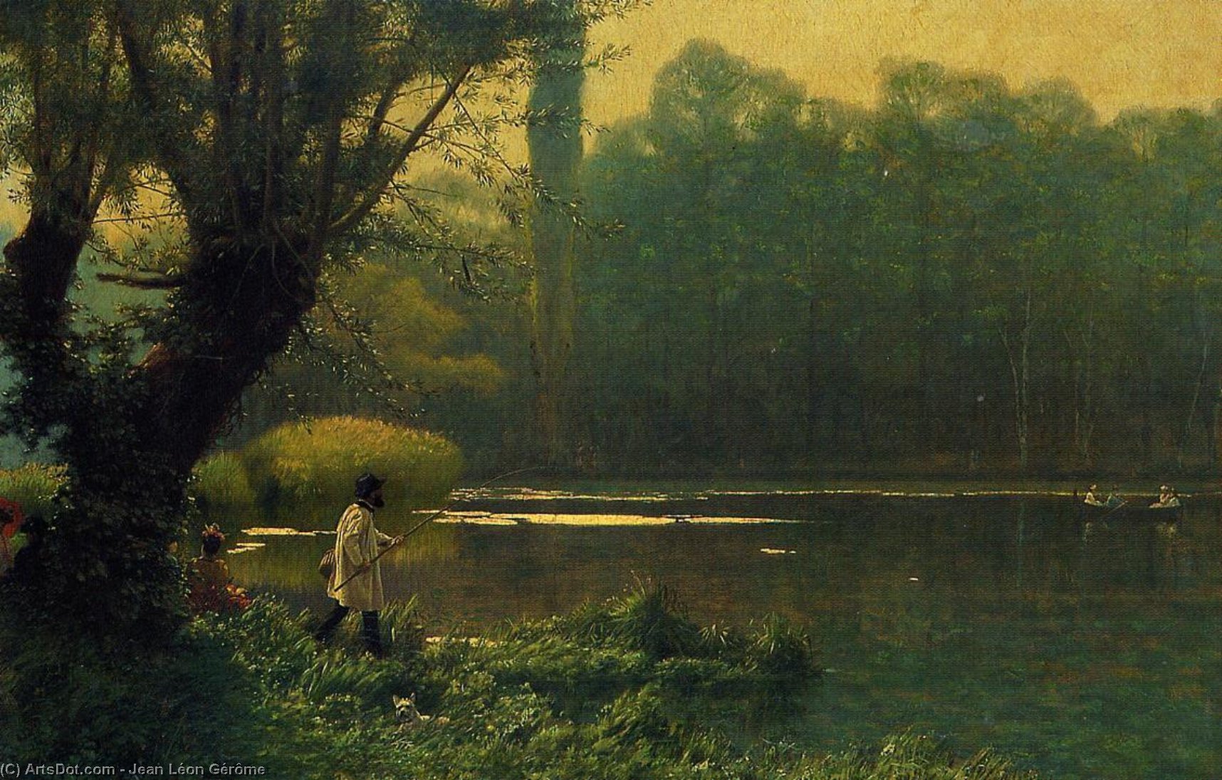 Summer Afternoon On A Lake — Jean-léon Gérôme