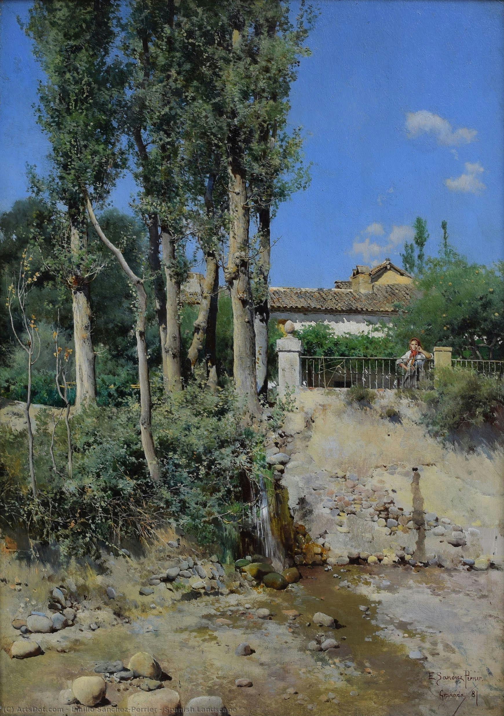 Spanish Landscape — Emilio Sanchez-perrier