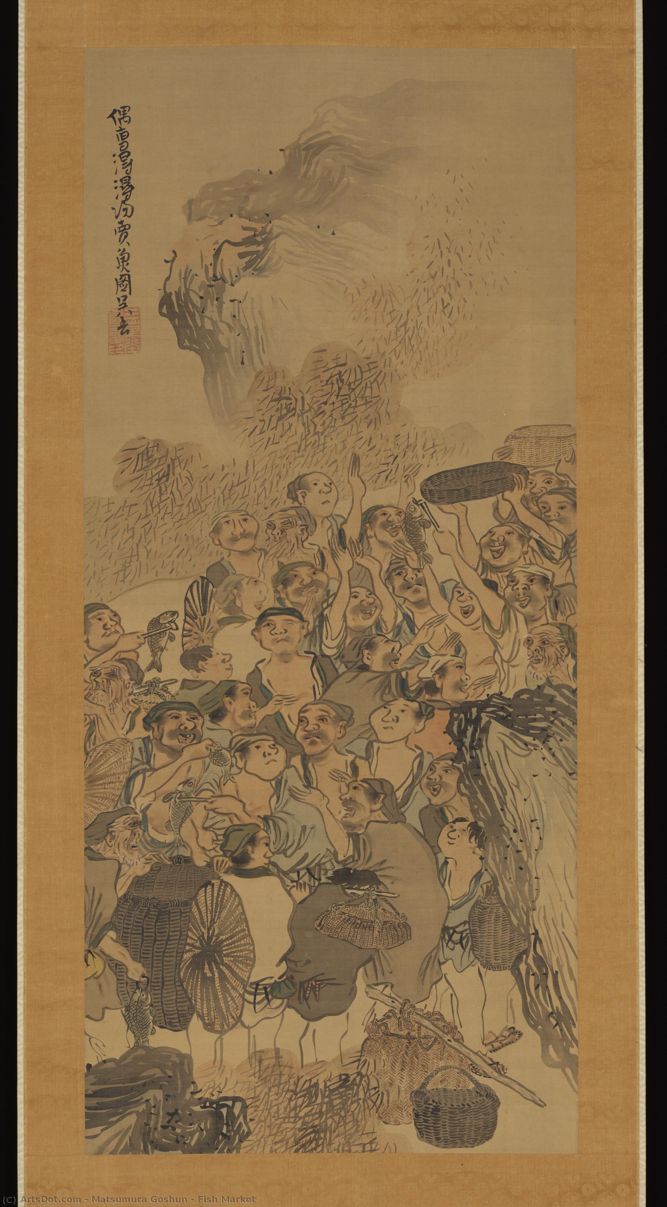Fish Market — Matsumura Goshun