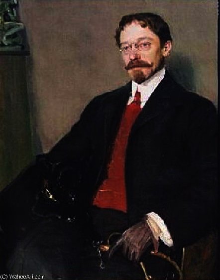 A Gentleman With His Dog — Richard Edward Miller