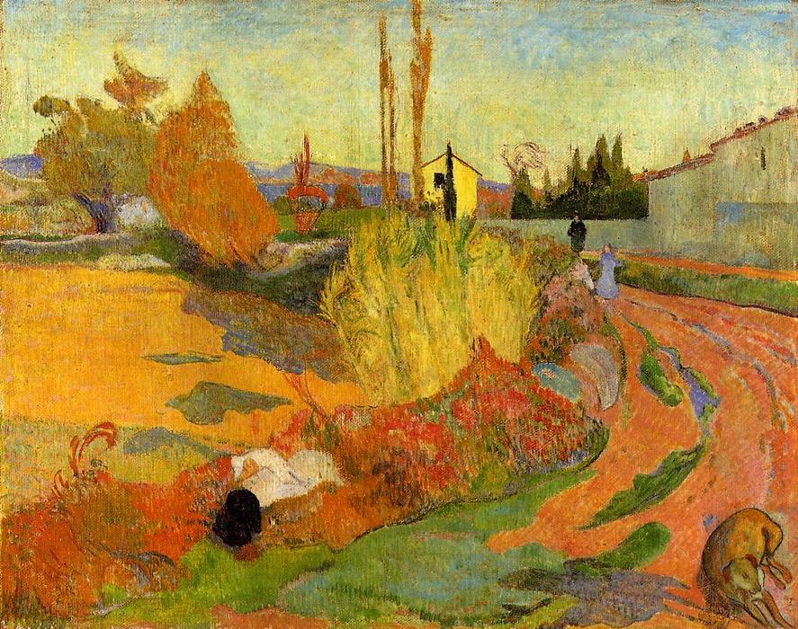 Landscape, Farmhouse In Arles — Eugène Henri Paul Gauguin