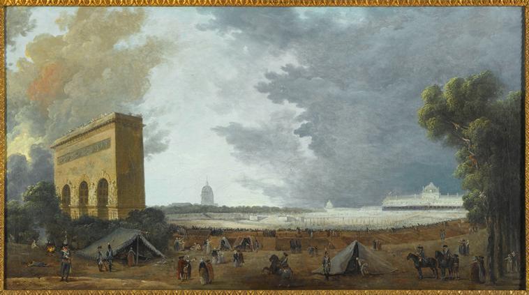 Fete De La Federation Au Champ De Mars.14 Juillet 1790 — Hubert Robert