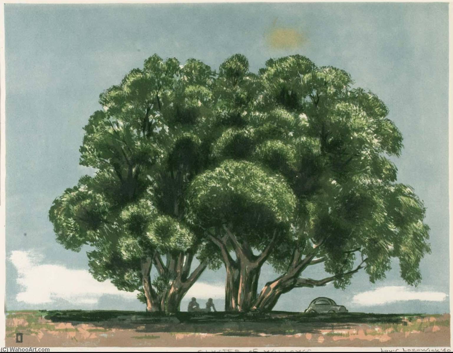 Old Willows — Louis Lozowick