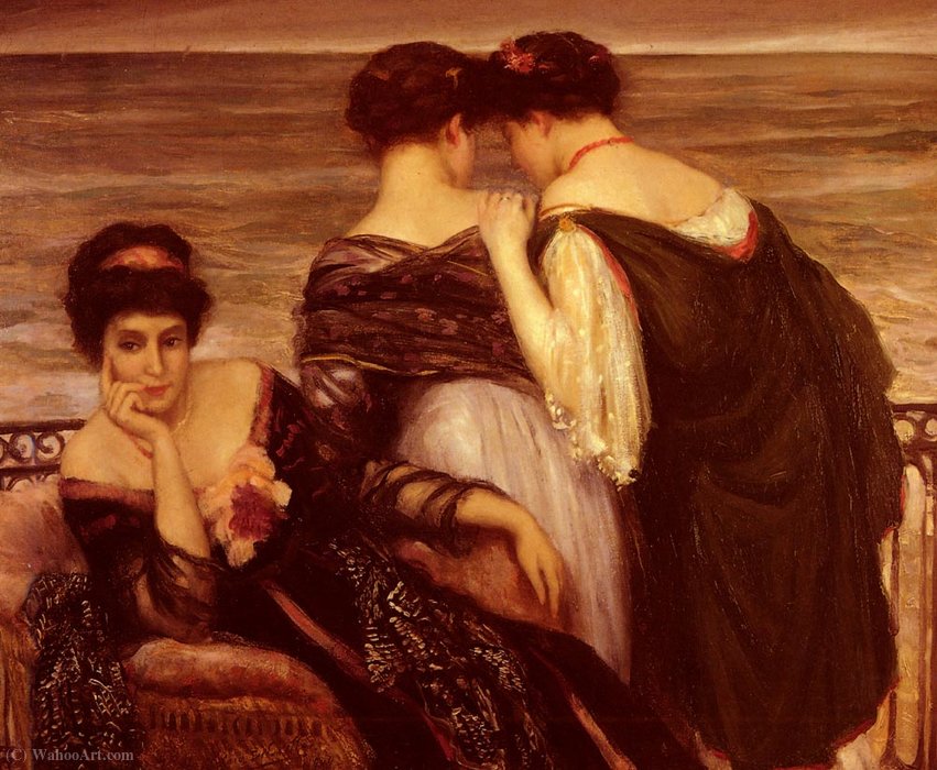 Sur La Terrasse, Bairritz — Henry Caro-delvaille