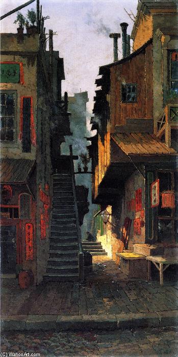 Court In Chinatown, San Francisco — Edwin Deakin