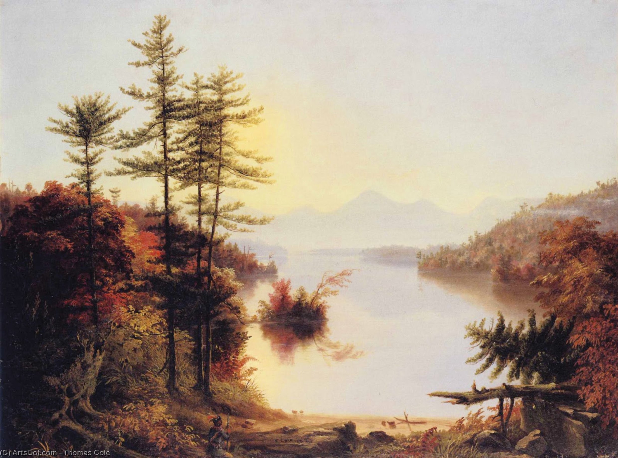Dimensions And Material Of Painting — Thomas Cole