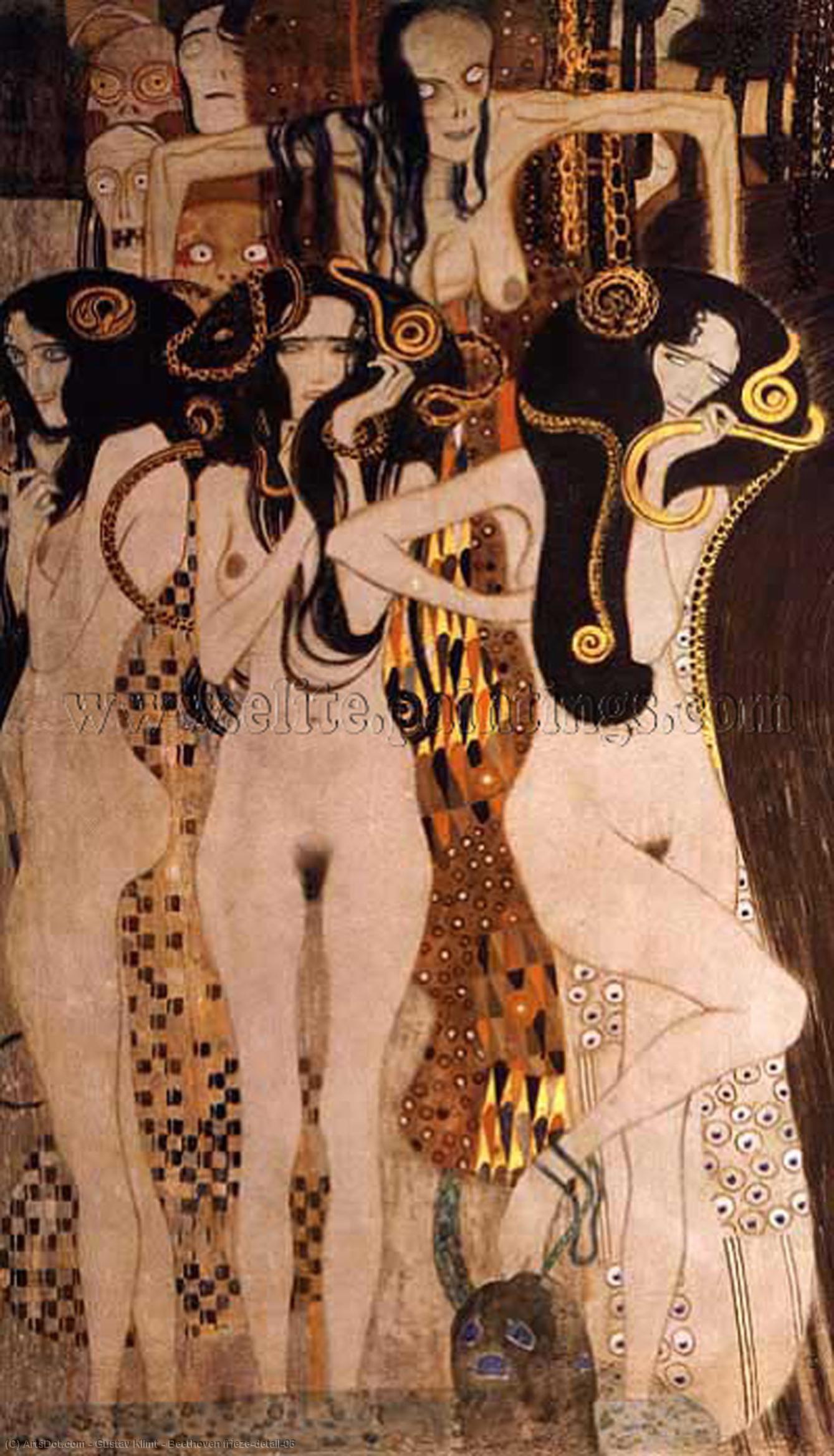Beethoven Frieze(detail)06 — Gustav Klimt