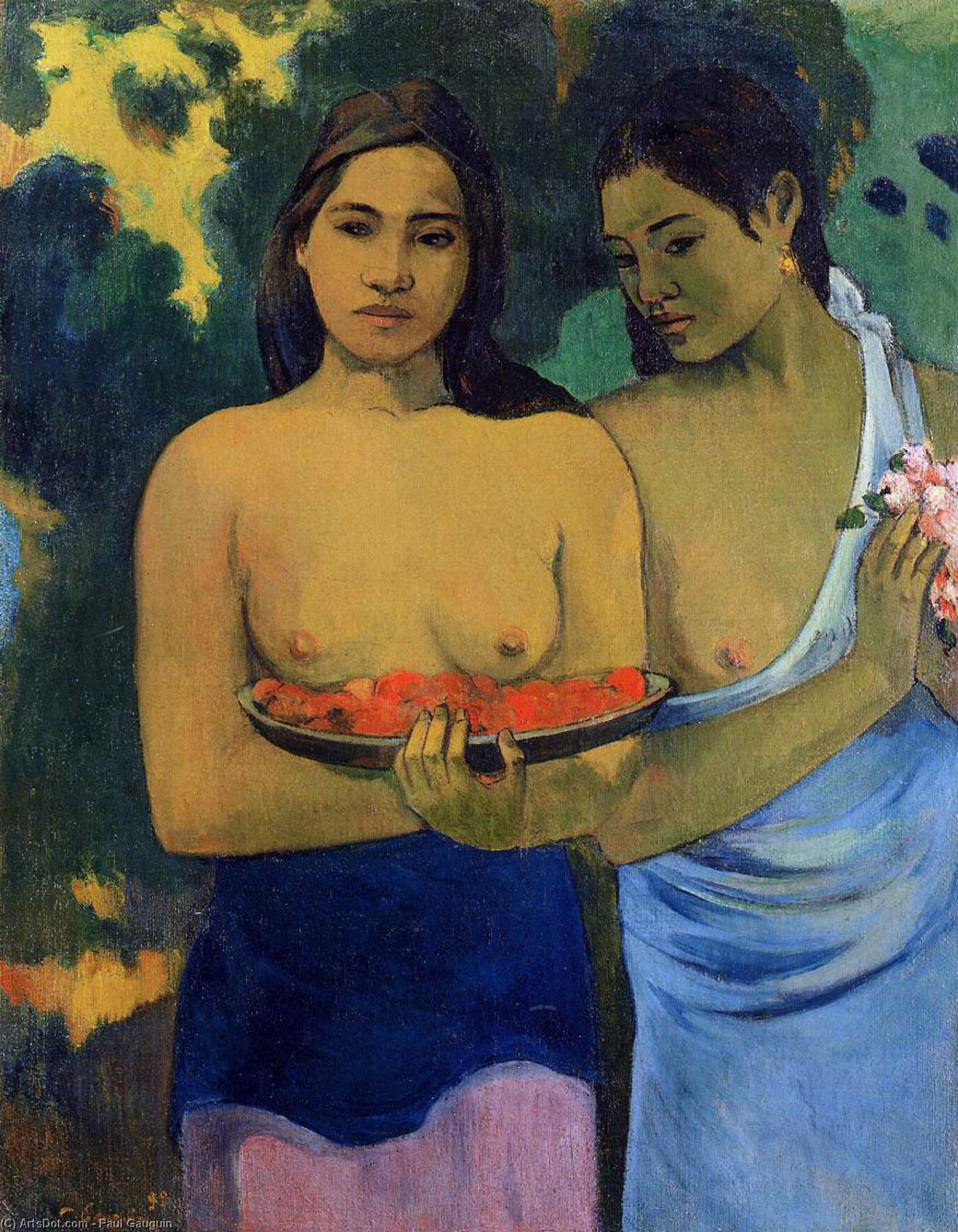 Two Tahitian Women — Eugène Henri Paul Gauguin