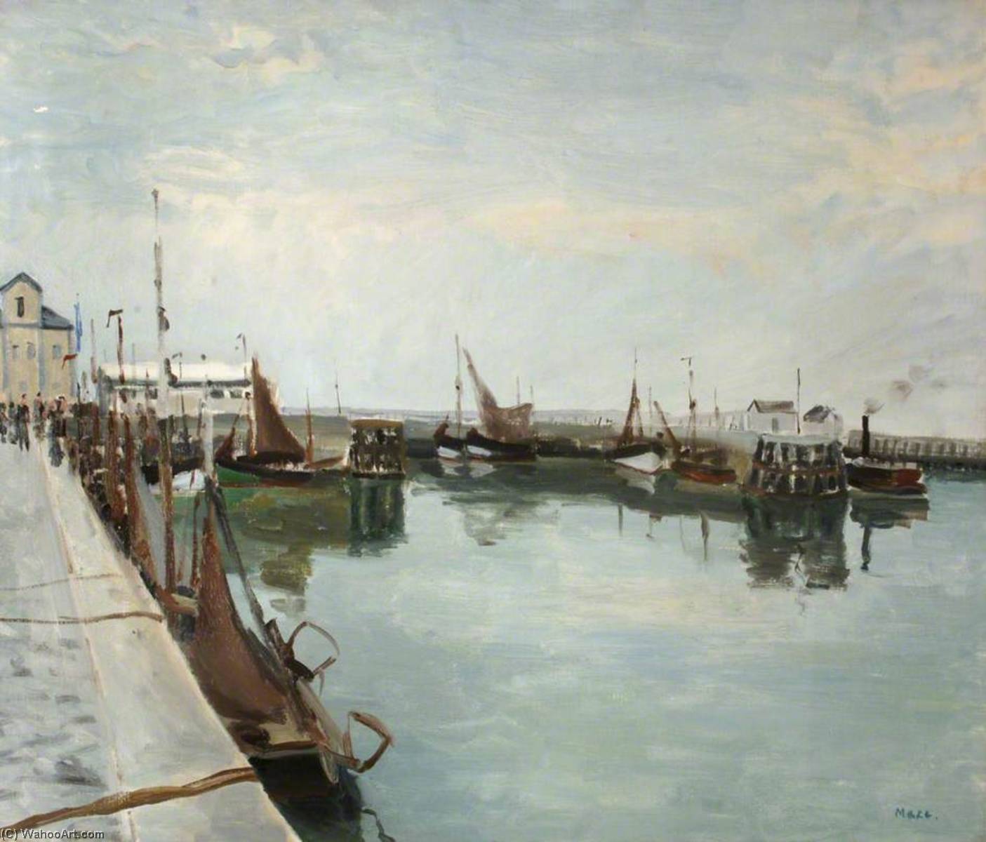 The Harbour, Ostende — Paul Lucien Maze
