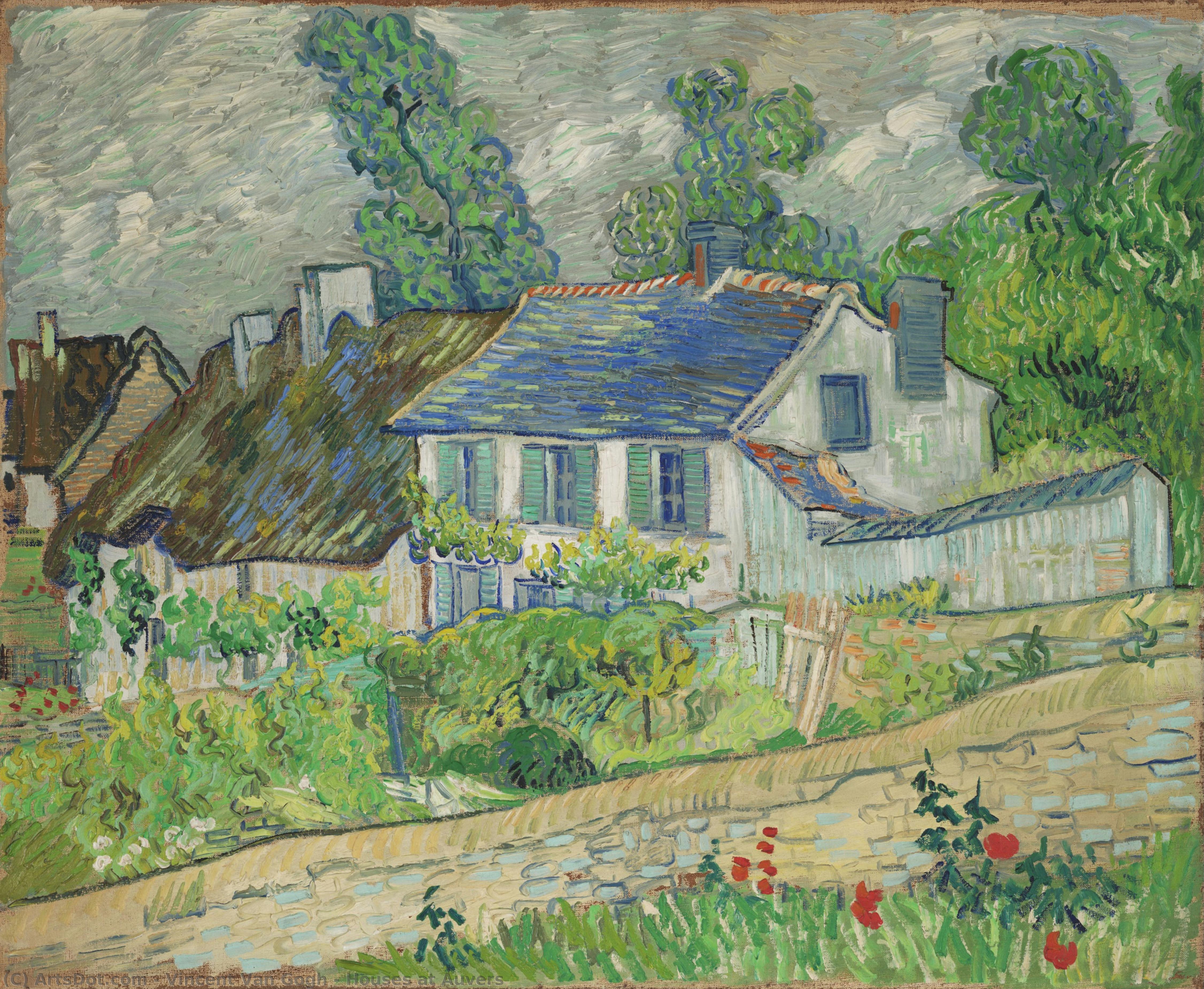 Houses At Auvers — Vincent Willem Van Gogh